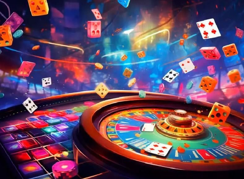 Ilustrasi pengguna menikmati permainan slot online di betslot dengan perangkat mobile